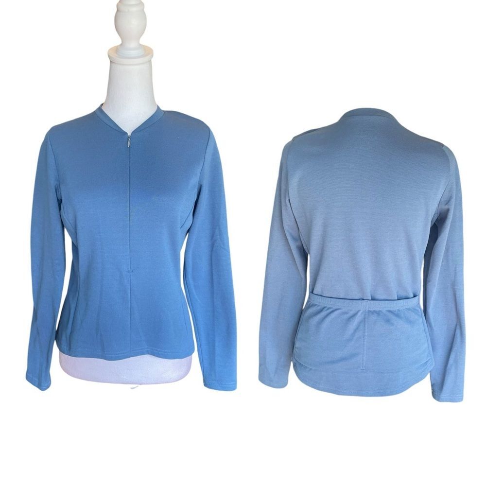 REI Long Sleeve Shirt Top Hiking Running Active Layers Womens Size Small In Blue - Picture 1 of 11